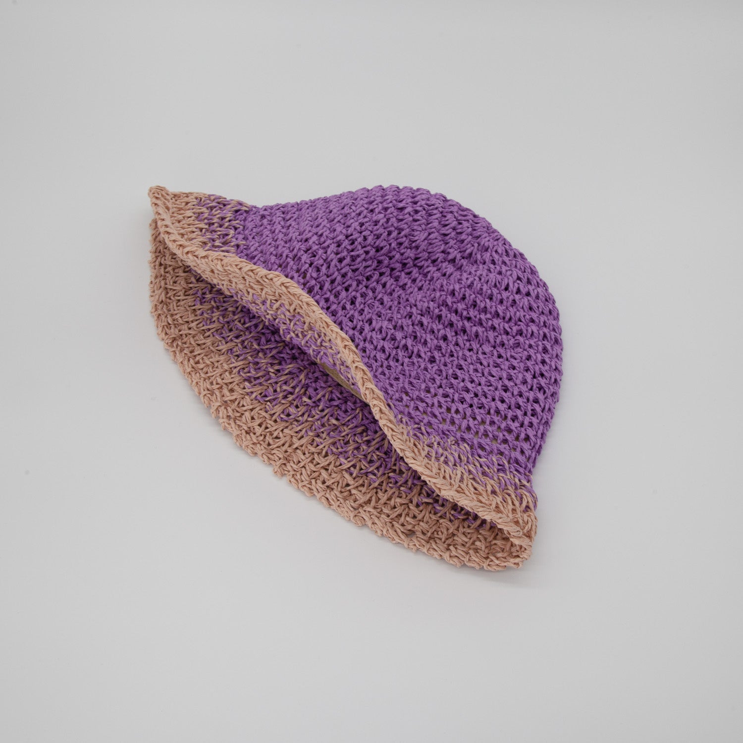 Purple Crochet Bucket Hat Crochet Bucket Hat - Purple – Yarn Stitch main image 4
