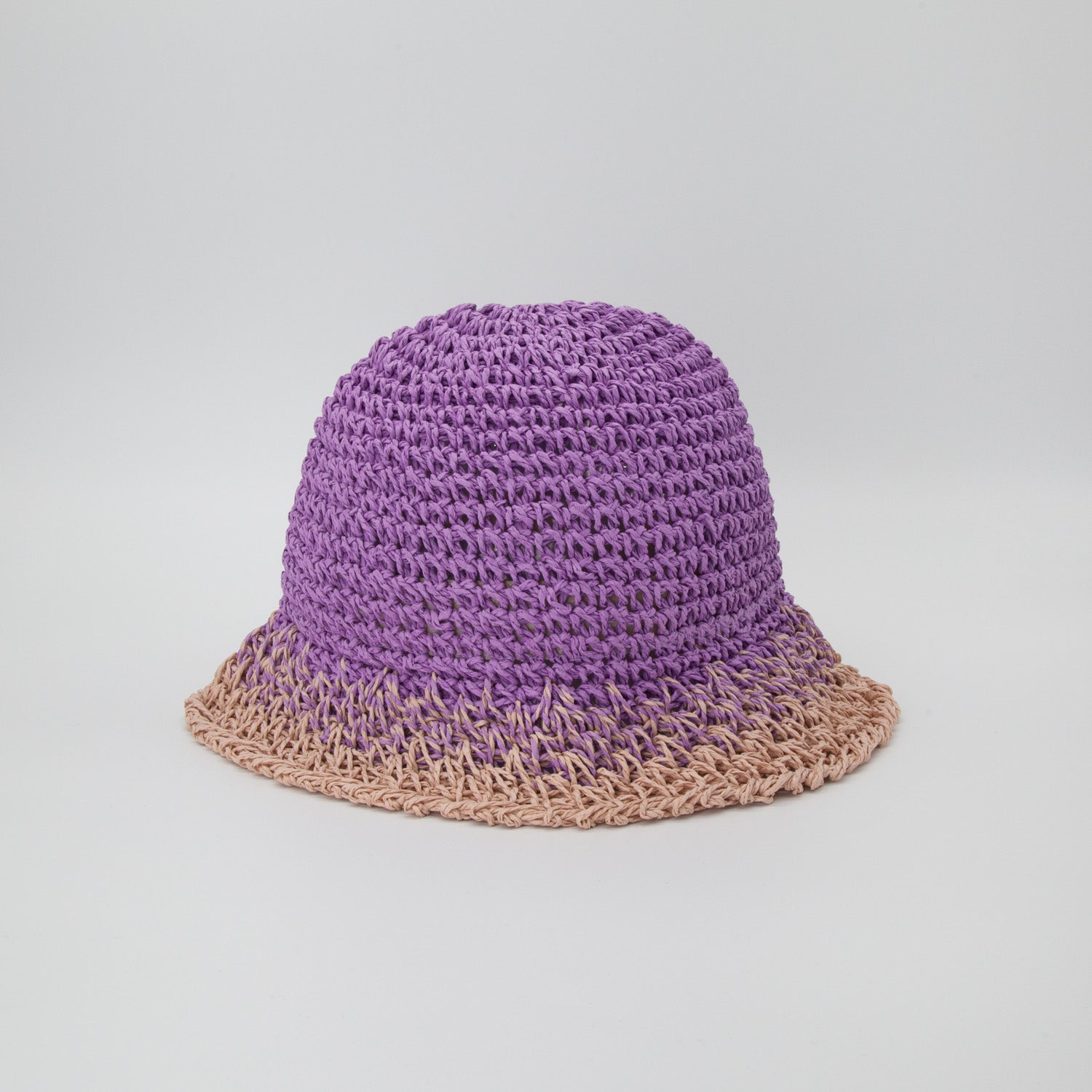 Purple Crochet Bucket Hat Crochet Bucket Hat, In Lilac Purple main image 2