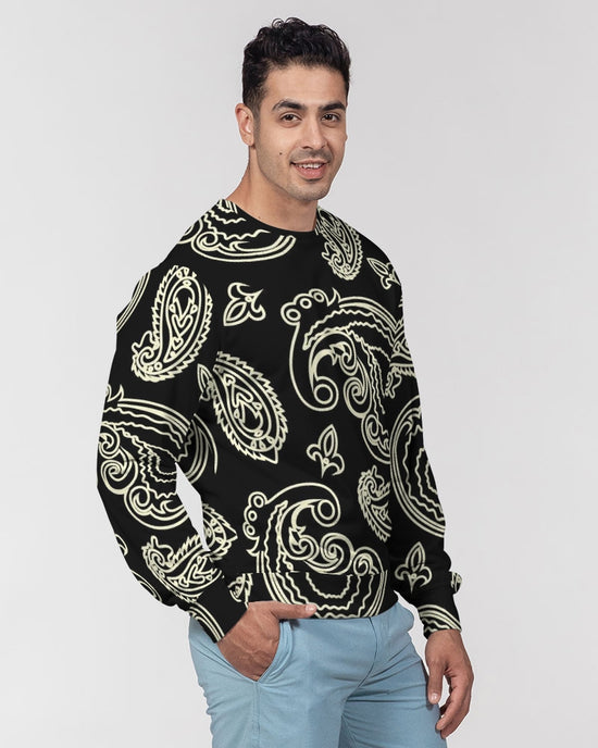 Black & Bone Paisley French Terry Pullover Sweatshirt