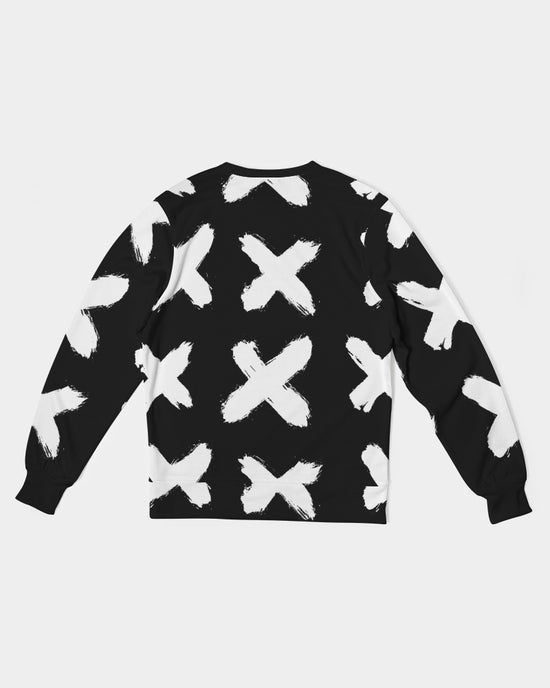 Black & White Love French Terry Pullover Sweatshirt