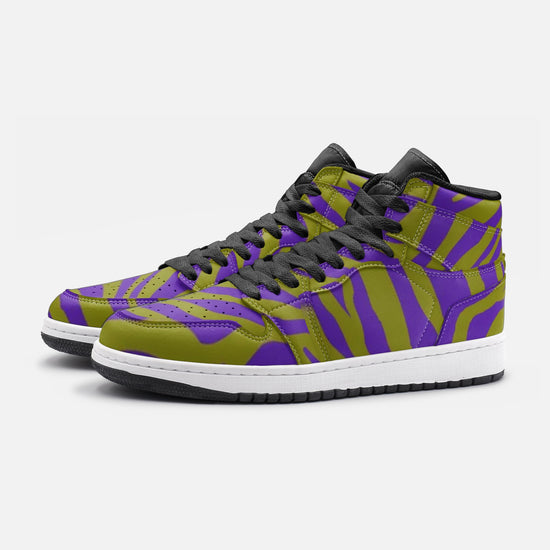 Purple Olive Zebra Unisex Sneakers