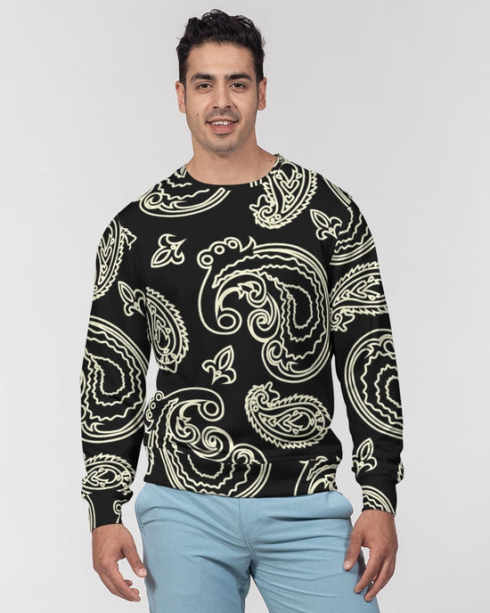 Black & Bone Paisley French Terry Pullover Sweatshirt