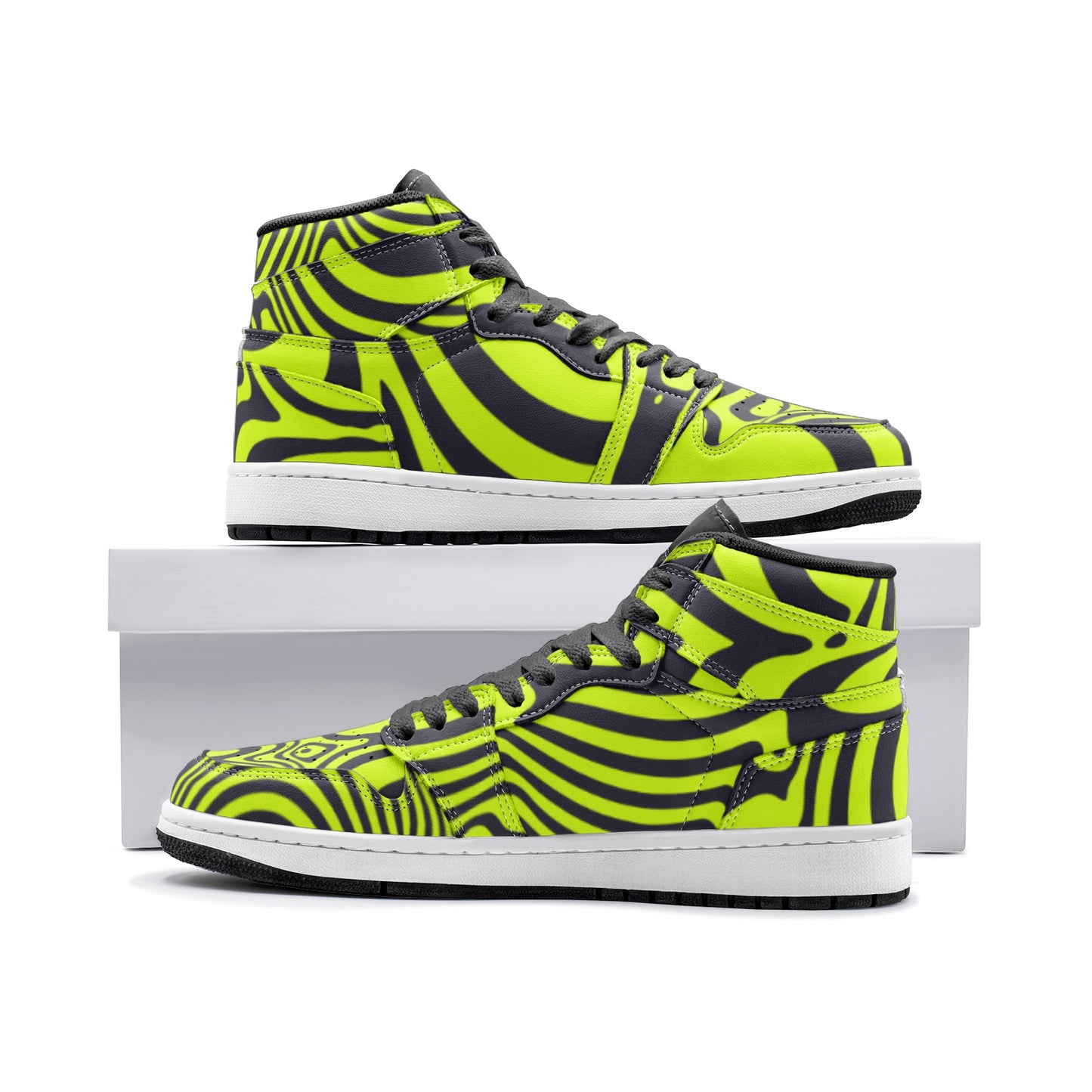 Electric Lime Stripe Unisex Sneakers