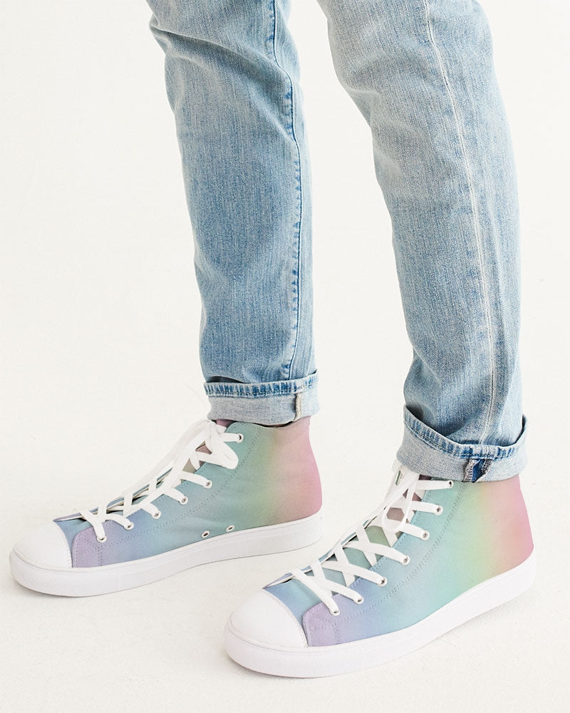Soft Rainbow Men's Hightop Canvas Shoe