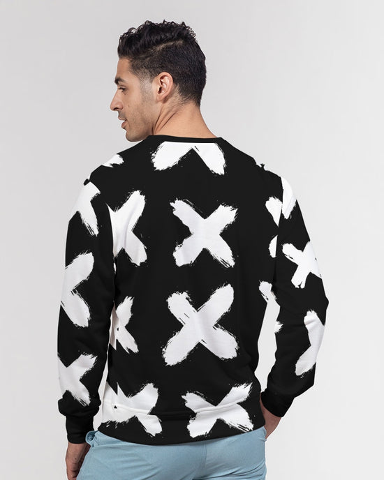 Black & White Love French Terry Pullover Sweatshirt