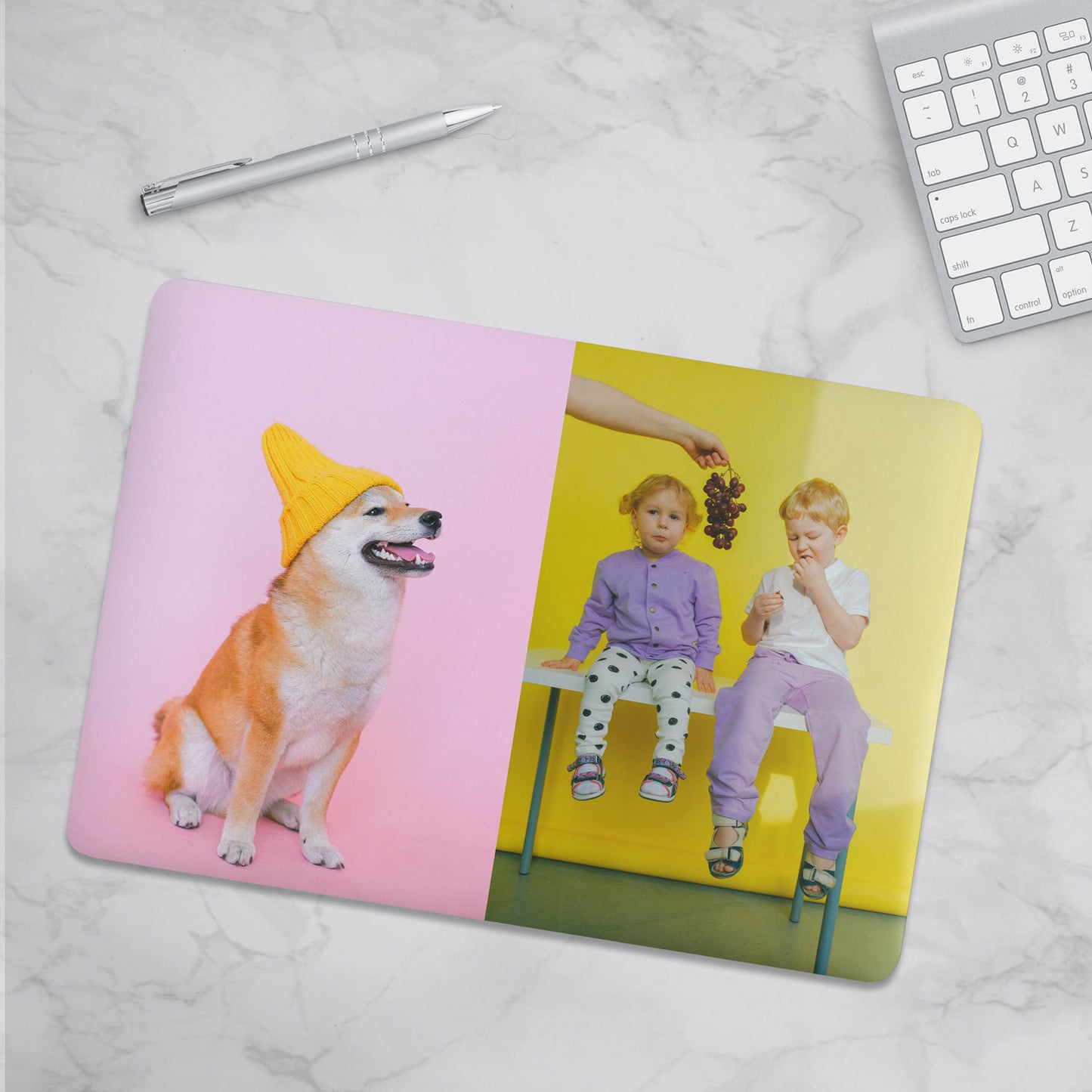 Custom Photo Macbook Hard Shell Case - Two Images Personalized