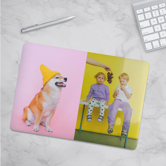 Custom Photo Macbook Hard Shell Case - Two Images Personalized