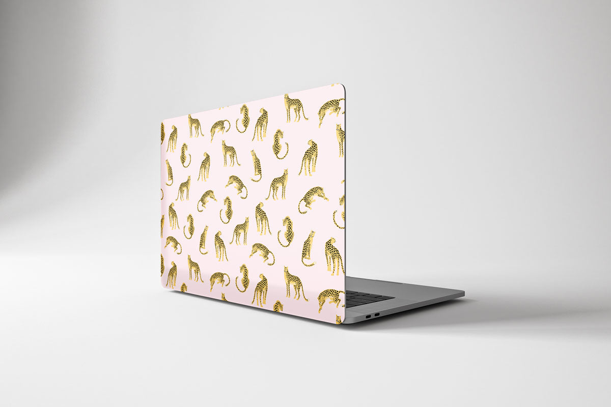 Macbook Hard Shell Case - Pink Leopard