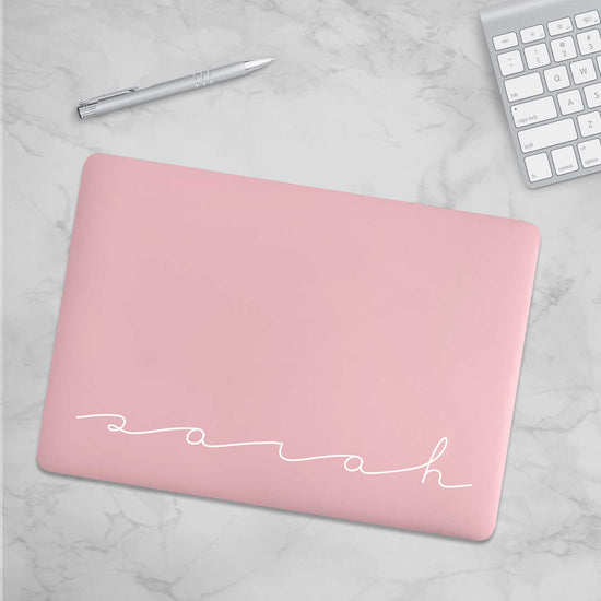 Personalized Macbook Hard Shell Case - Blush Pink