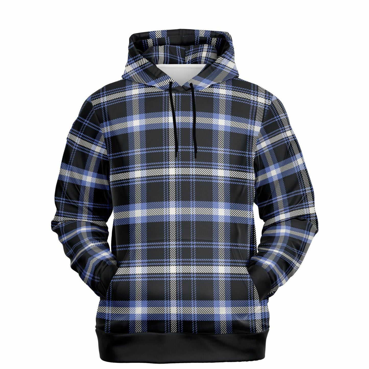 London Blue Plaid Premium Unisex Hoodie