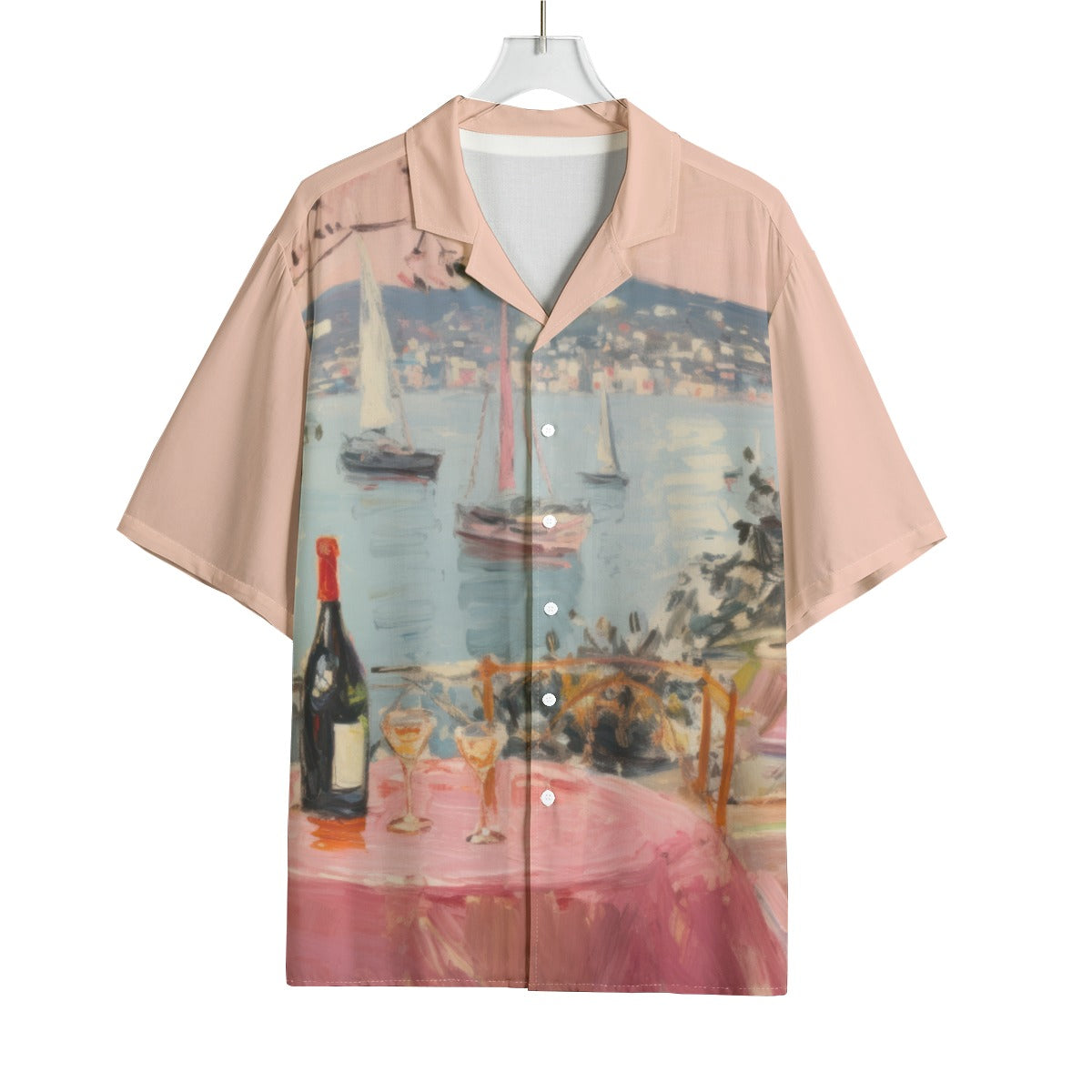 Drinks by the Bay Rayon Short Sleeve Shirt