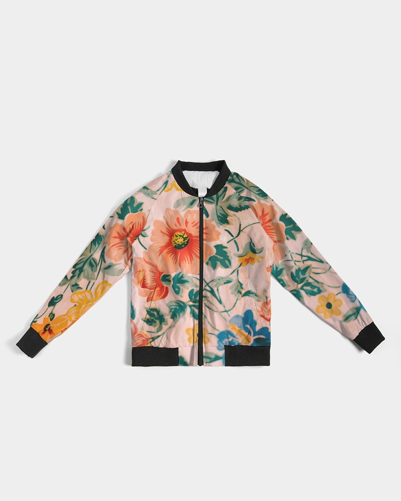 Peach Flowers Women's Bomber Jacket