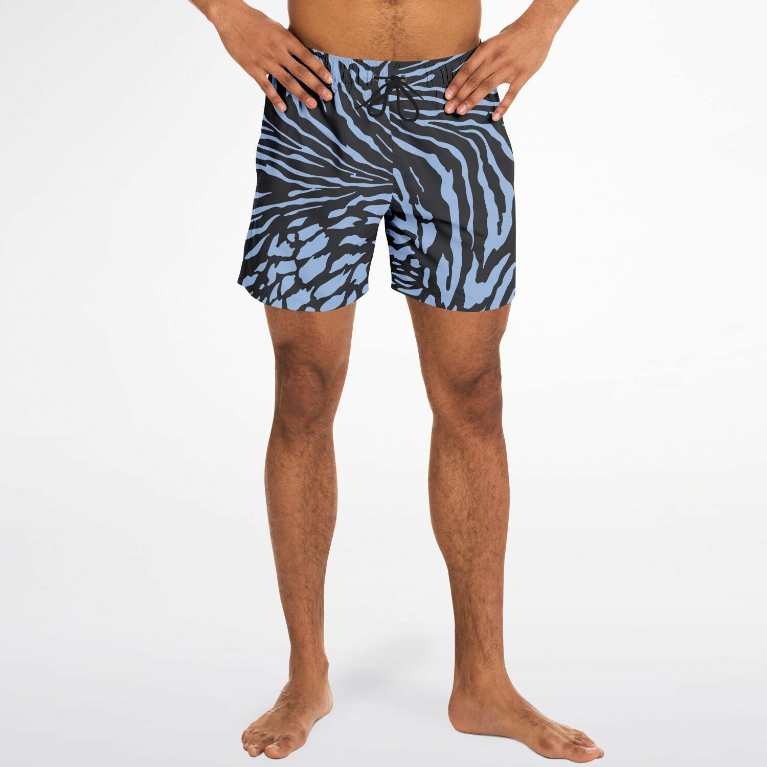 Koton Herren Badeshorts Mit Tiermuster Und Kordelzug - Größe XL, 100% Polyester