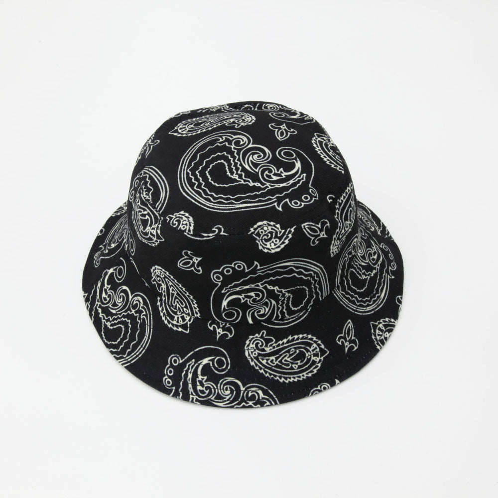 Black & Bone Paisley Bucket Hat