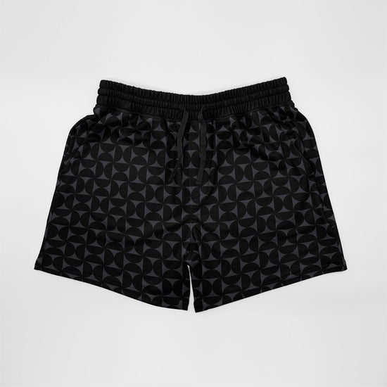 Black Contour Men's Casual Athletic Shorts