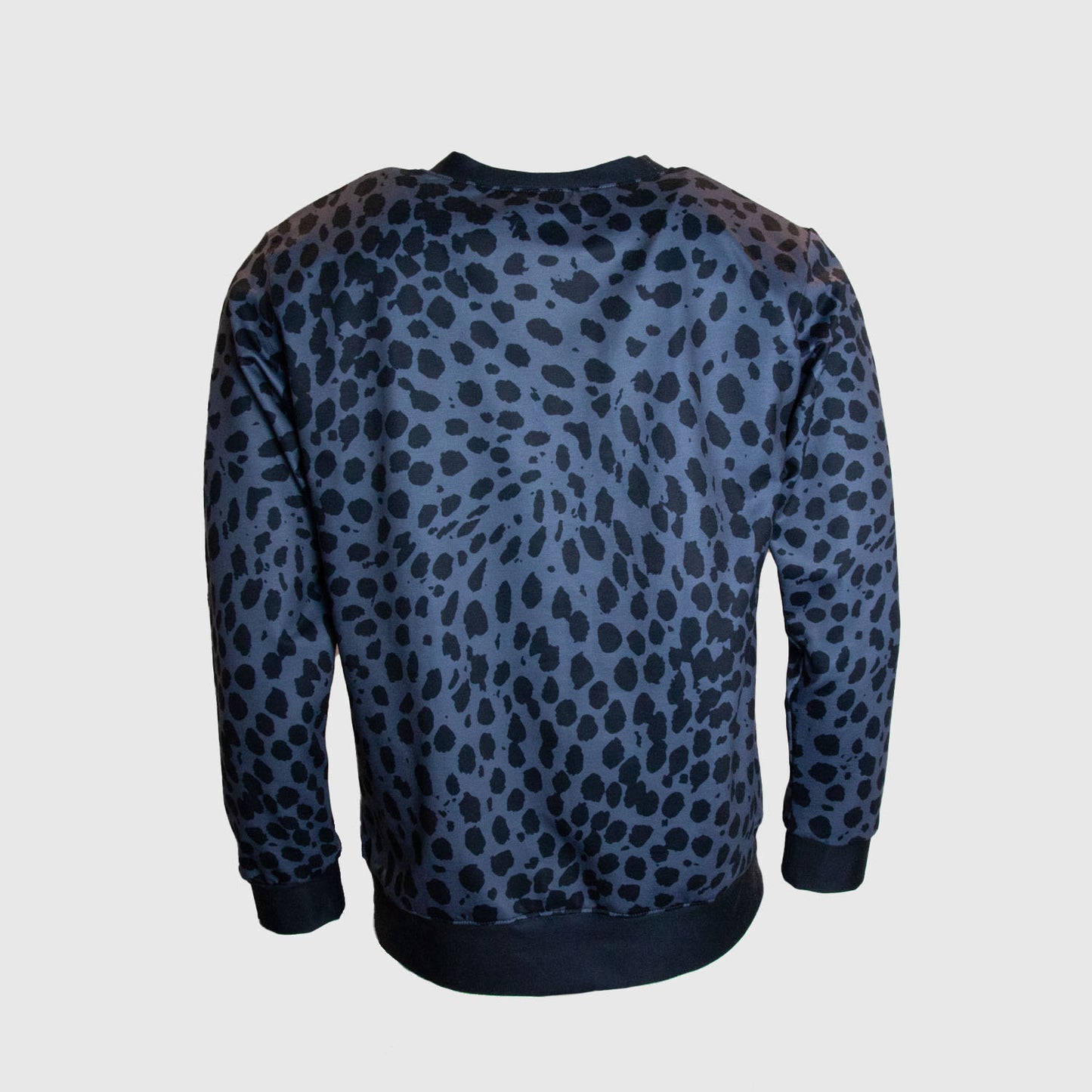 Cheetah Print Charcoal Fleece Sweatshirt