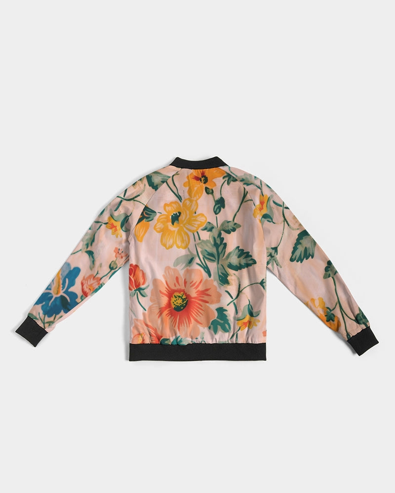 Peach Flowers Women's Bomber Jacket