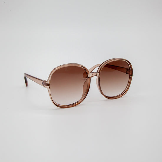 Justice Large Round Sunglasses in Tea