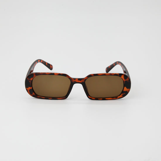 Nova Oval Leopard Print Sunglasses