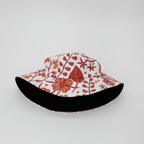 Orange Retro Garden Bucket Hat