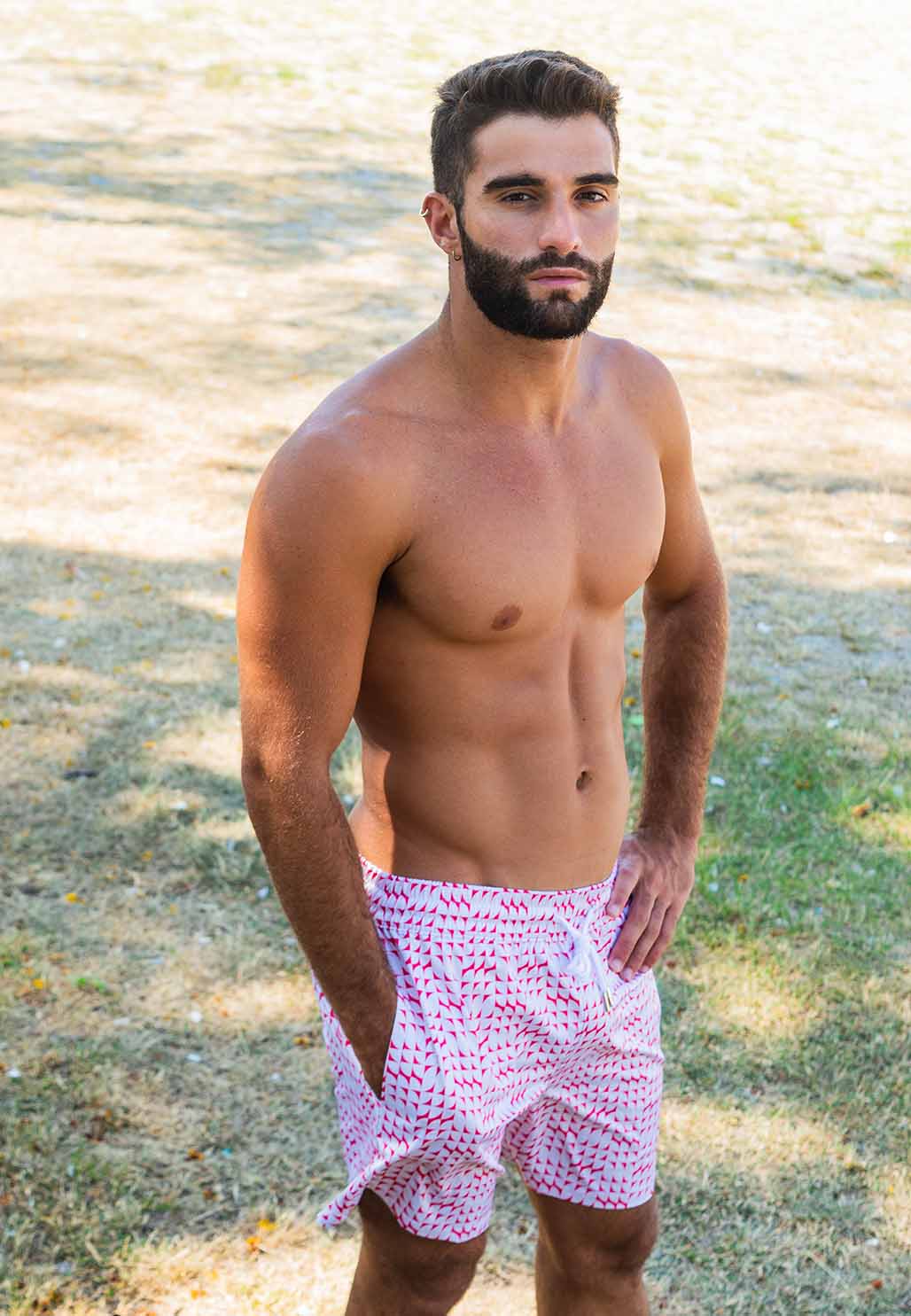 Rhythm in Red Swim Shorts (S2)