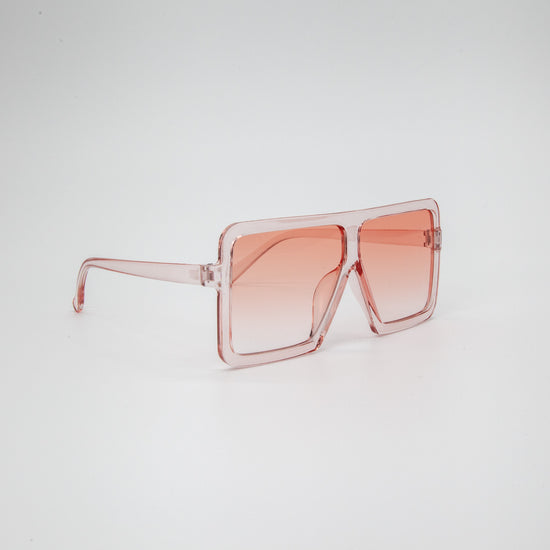 Stella Oversized Fashion Square Sunglasses in Pink