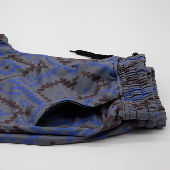 Storm Blue Aztec Men's Casual Athletic Shorts