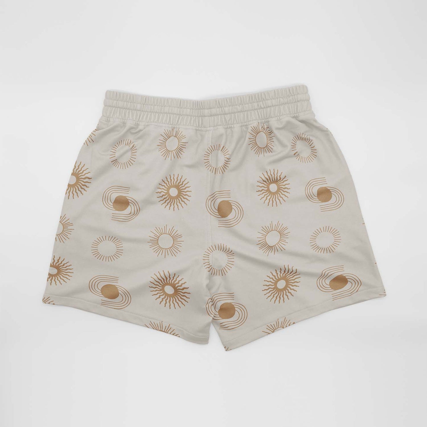 Sun Print Mid Length Shorts