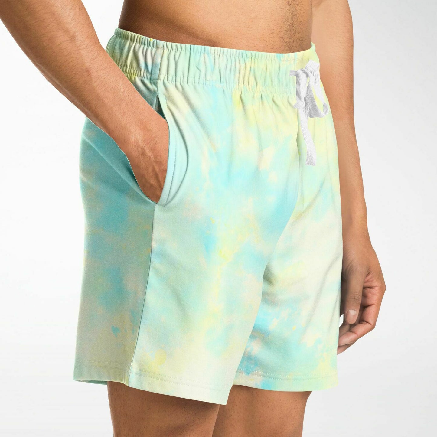 Blue Lemon Tie Dye Fleece Shorts