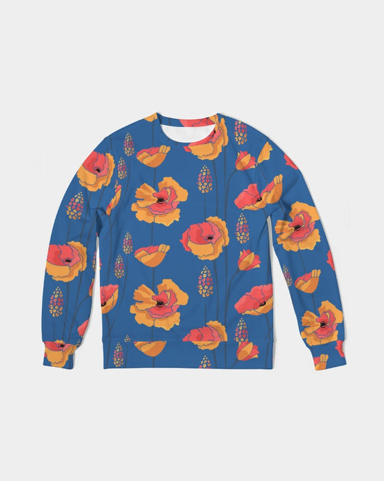 Wild Orange Vines Men's French Terry Pullover Sweatshirt