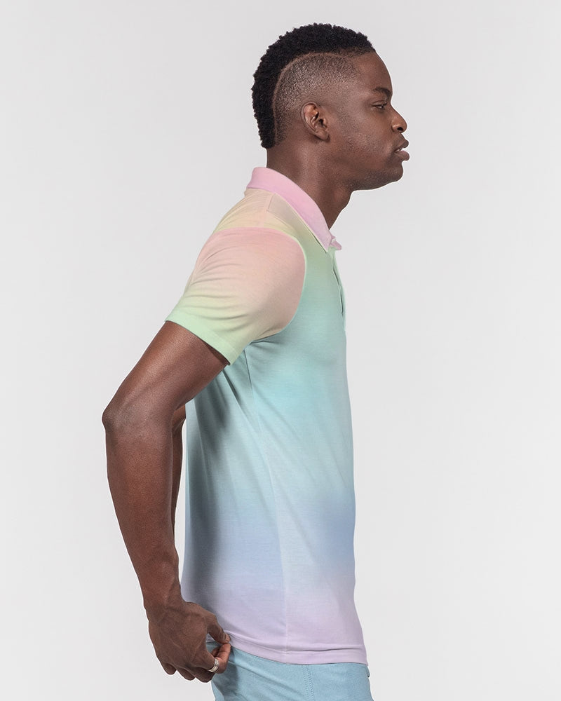 Soft Rainbow Slim Fit Short Sleeve Polo