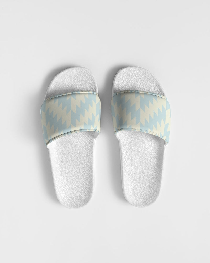 Blue Zig Zag Men's Slide Sandals