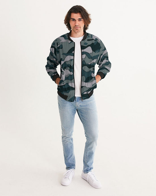 Green Camo Men's Bomber Jacket