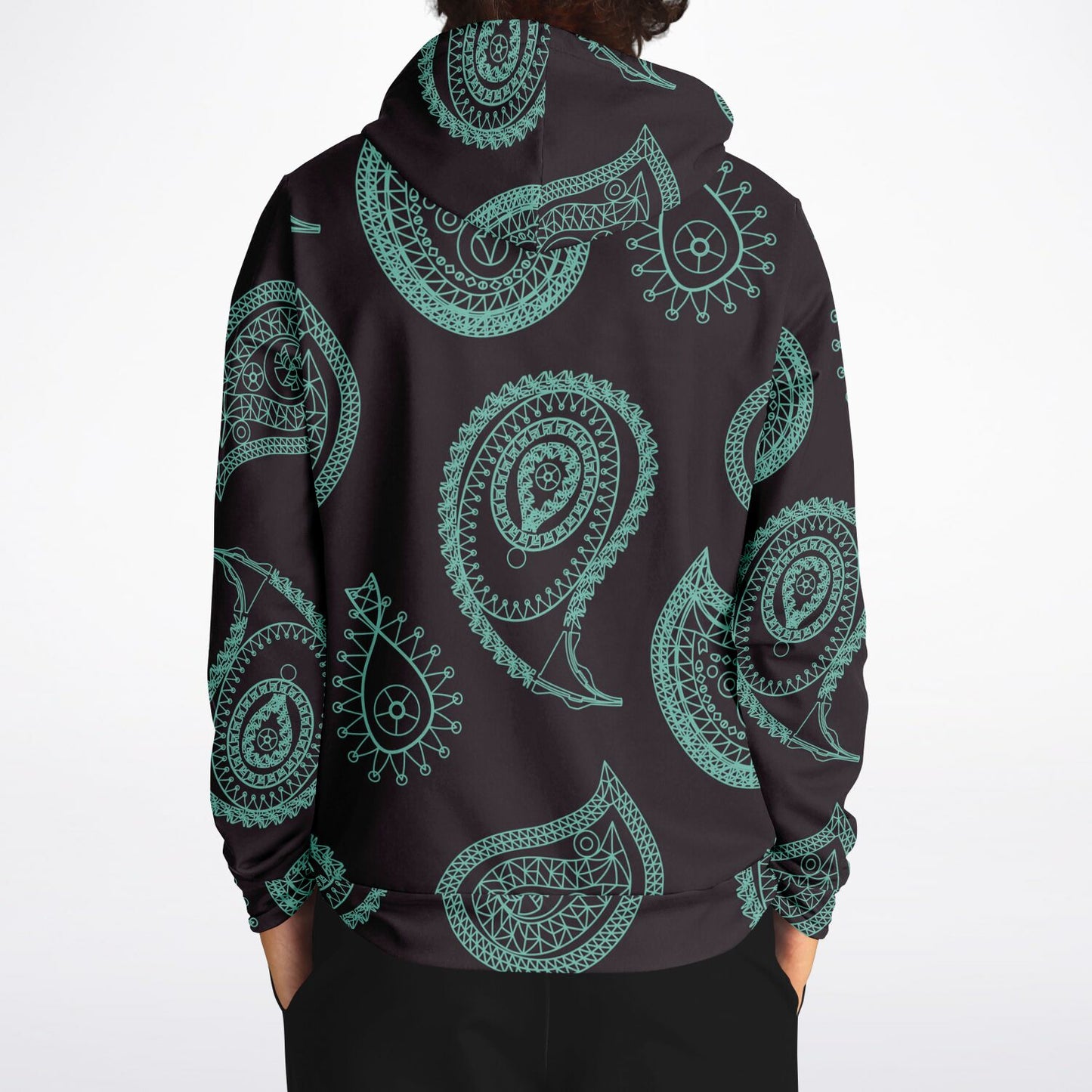 Mint Paisley Unisex Hoodie