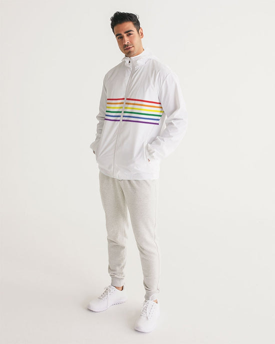 Rainbow Stripes Windbreaker