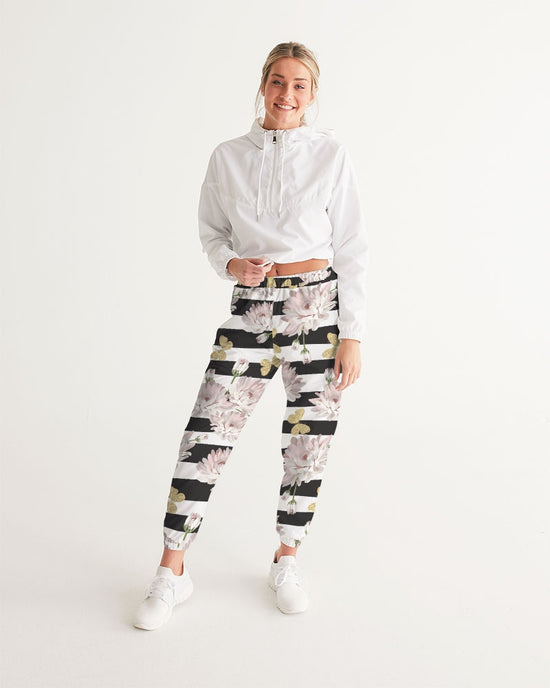 Pink Chrysanthemum Butterflies Women's Lightweight Track Pants