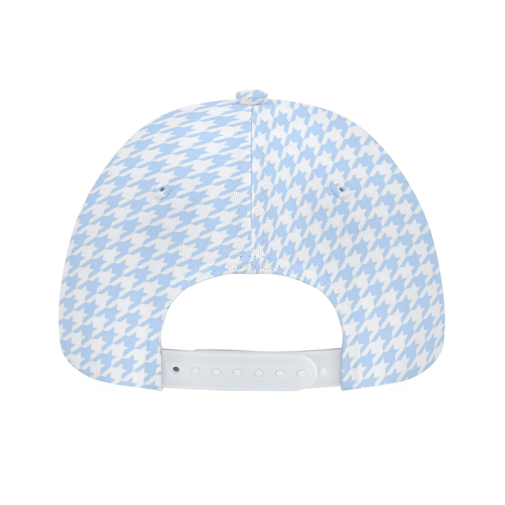 Load image into Gallery viewer, Baby Blue Large Houndstooth Cap
