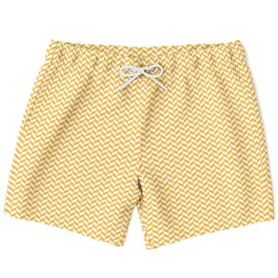 Mango Herringbone Swim Shorts