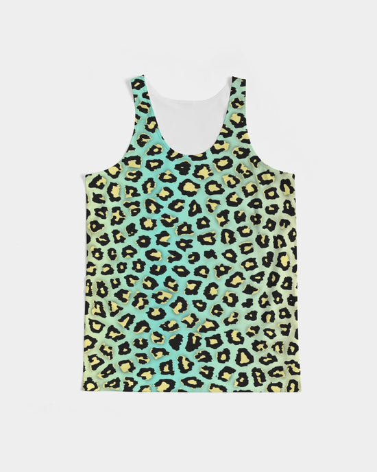 Spearmint Banana Leopard Print Men's Tank