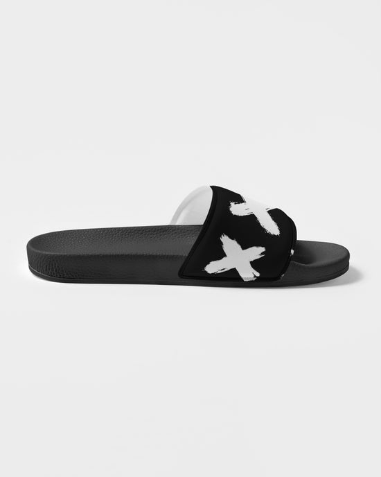 Black & White Love Men's Slide Sandals