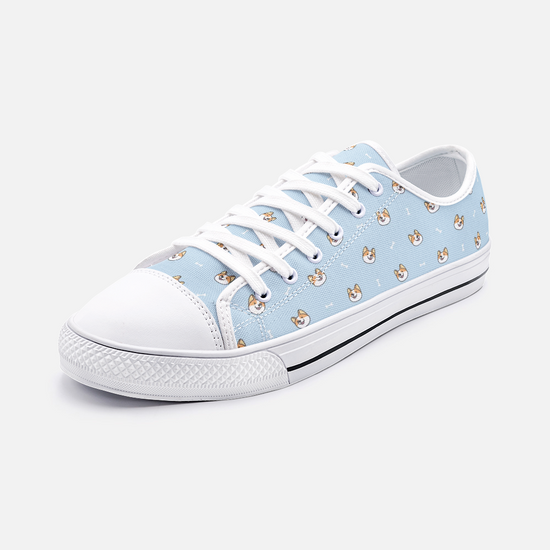 Dog & Bone Blue Low Top Unisex Canvas Sneakers