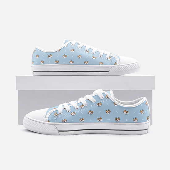 Dog & Bone Blue Low Top Unisex Canvas Sneakers