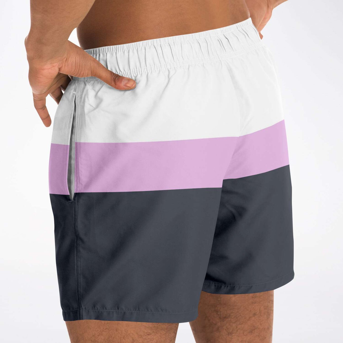 Charcoal Pink Swim Shorts