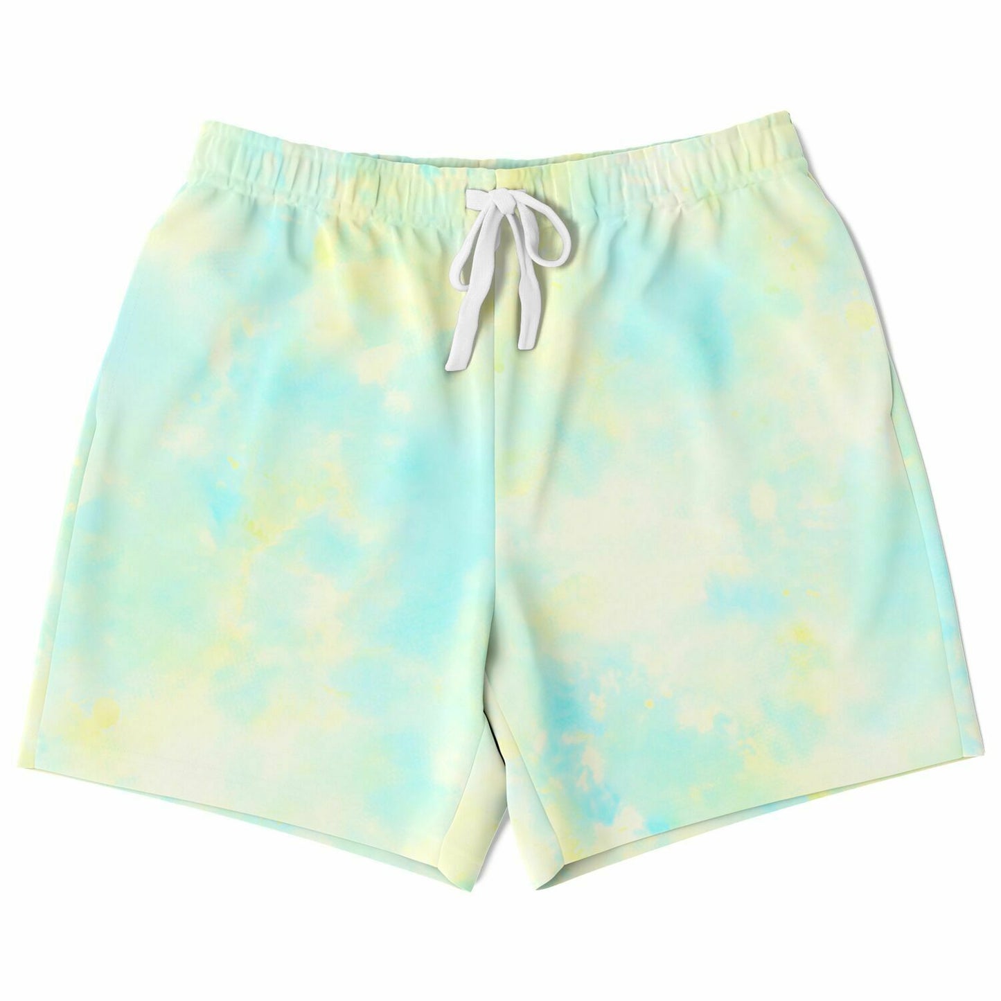 Blue Lemon Tie Dye Men's Fleece Shorts