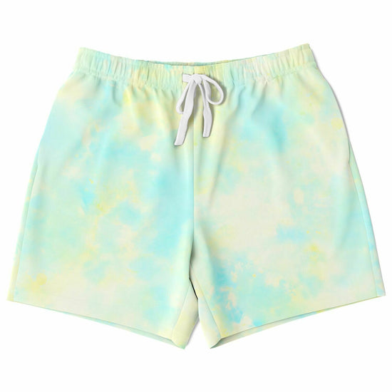 Blue Lemon Tie Dye Men's Fleece Shorts