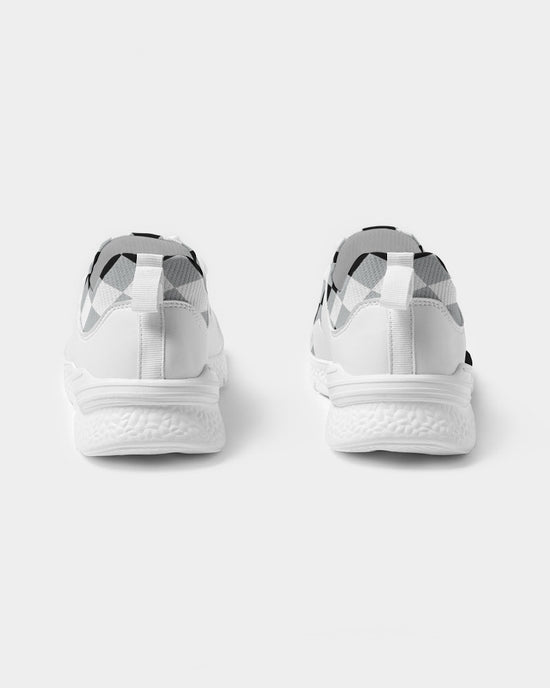 Harlequin Check Concrete Black & White Men's Sneakers
