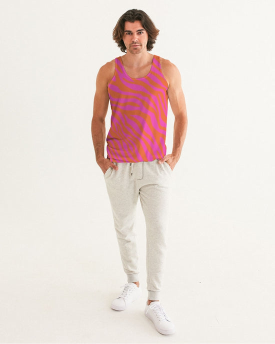 Flaming Zebra Men's Tank