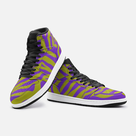 Purple Olive Zebra Unisex Sneakers