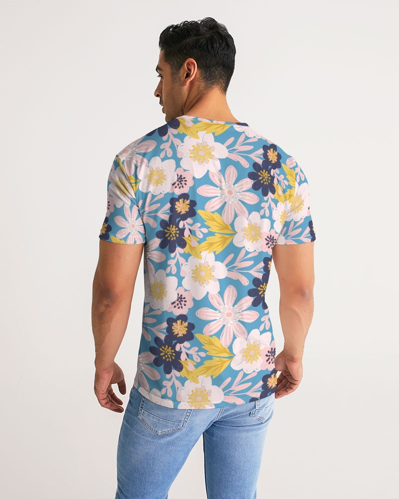 Blue Frisky Floral Men's Tee