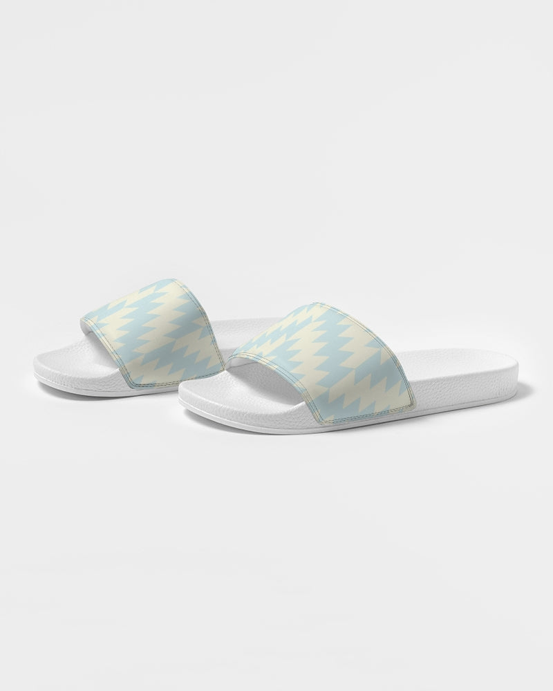 Blue Zig Zag Men's Slide Sandals